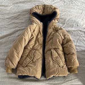 Zara reversible puffer/Sherpa jacket